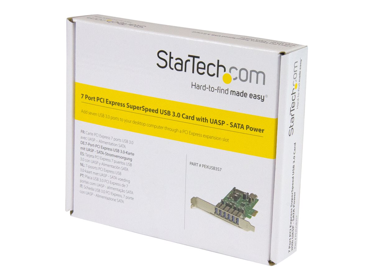 STARTECH 7 Pt PCI Express USB 3.0 Card - Std+LP – foto 4