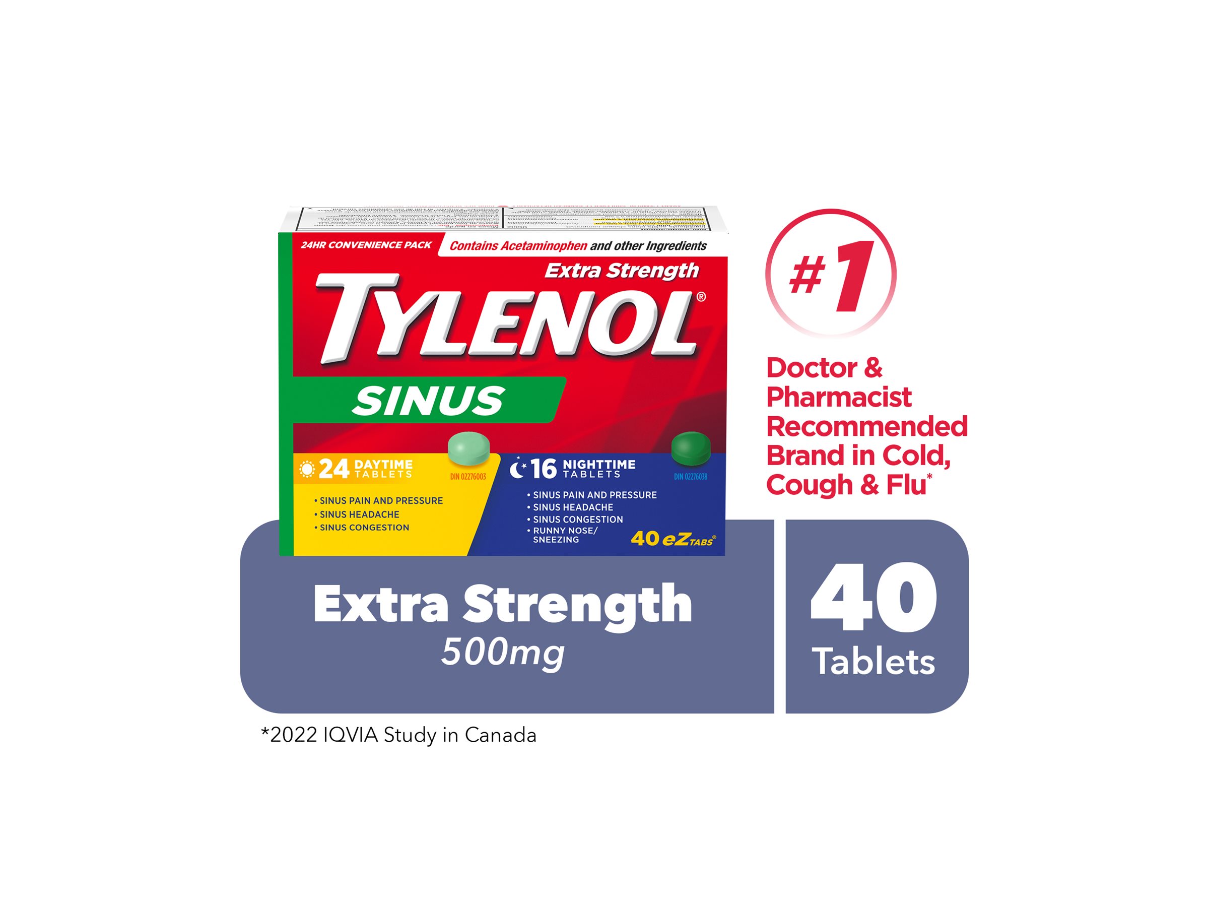 Tylenol* Extra Strength Sinus eZ tabs - 40's� �