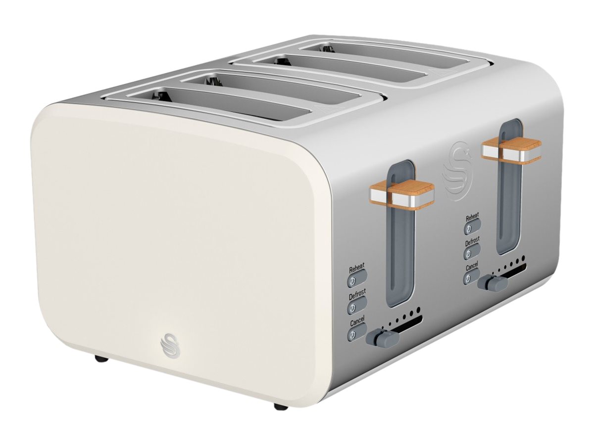 Swan Nordic 4-Slice Toaster - Cotton White - ST14620WHTN