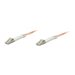 Intellinet Fiber Optic Patch Cable, OM1, LC/LC, 10m, Orange, Duplex, Multimode, 62.5/125 µm, LSZH, Fibre, Lifetime Warranty, Polybag
