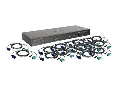 IOGEAR GCS1716KITU 16-Port VGA Combo KVM Switch with USB Cables