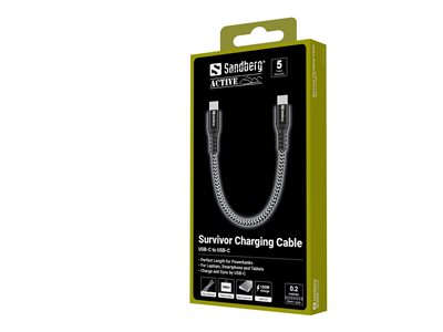 5705730441660 - SANDBERG 441-66 - Sync- & Ladekabel USB-C > USB-C 02m