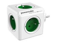 Allocacoc PowerCube original Strømfordelingsenhed 5-stik 16A Grøn Hvid