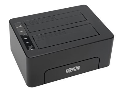 Tripp Lite USB 3.0 SuperSpeed to Dual SATA External Hard Drive Docking Station w/ Cloning 2.5in and 3.5in HDD