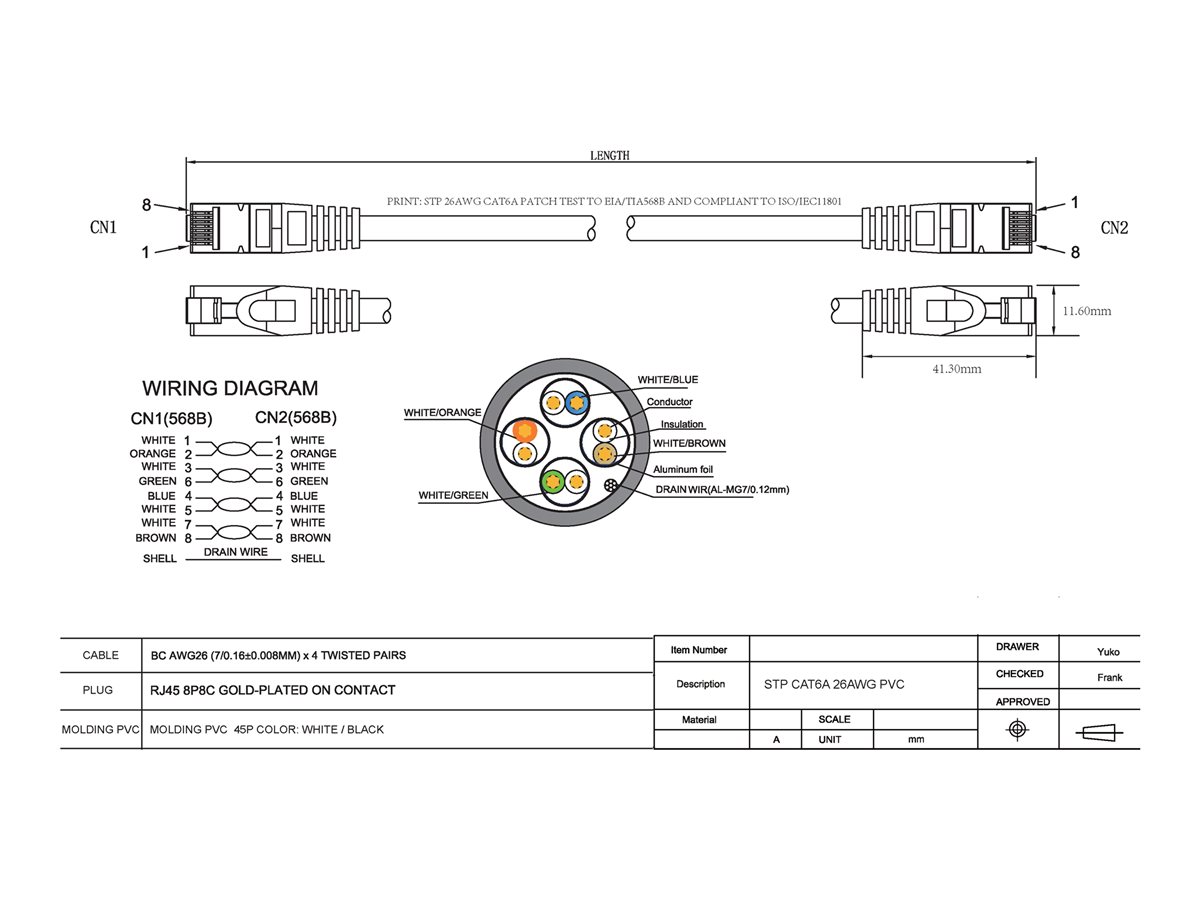 Cable CAT6 de 2 m - RJ45...