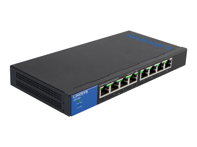 Image of Linksys Business LGS108P - switch - 8 ports - unmanaged