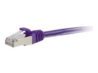 C2G 25ft Cat6 Ethernet Cable - Snagless Shielded (STP) - Purple