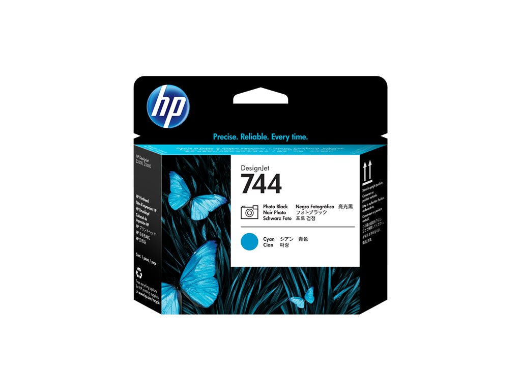 HP 744 Printhead Photo Noir & Cyan