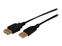 Comprehensive USB extension cable USB (M) to USB (F) USB 2.0 15 ft molded black