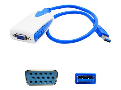 AddOn 8in USB 3.0 (A) to VGA Adapter