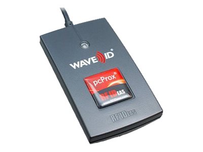 rf IDEAS WAVE ID Solo Keystroke LEGIC CSN Black Reader