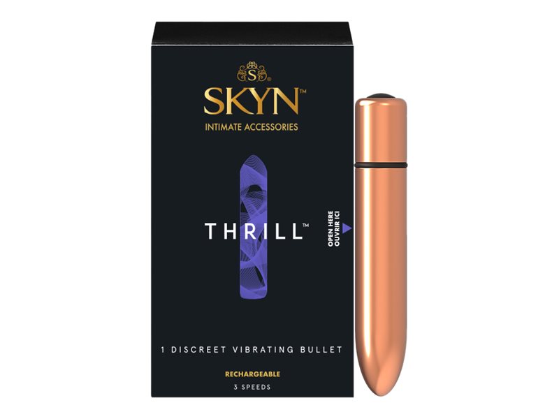 SKYN Thrill Vibrating Bullet Massager - Rose Gold - 9919