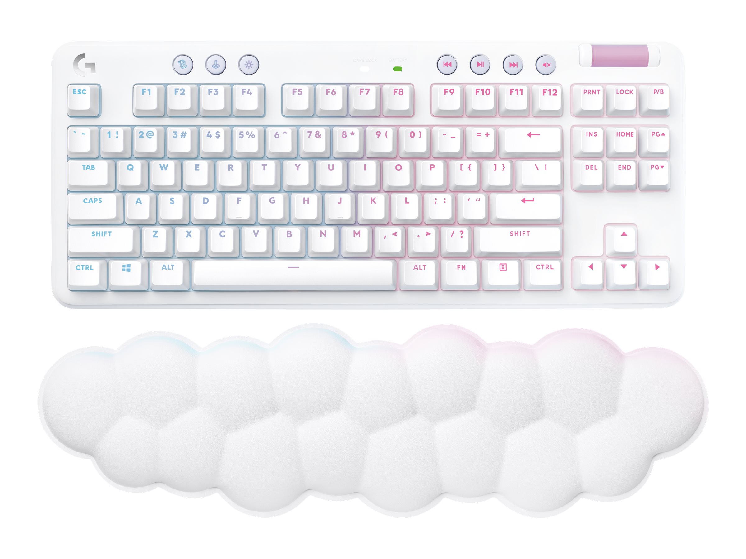 Teclado mecanico Logitech G715 Wireless Aurora Blanco 920-010453