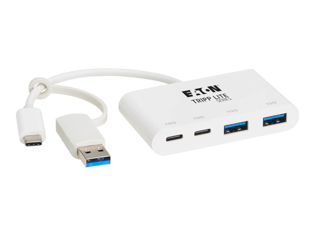 Eaton Tripp Lite series 4-Port USB-C Hub USB 3.2 Gen 2 10Gbps 2 USB-A & 2 USB-C Ports Thunderbolt 3