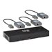Eaton Tripp Lite Series 3-Port DisplayPort to DisplayPort Splitter/Extender Kit over Cat6, MST Hub, 8K/4K 60 Hz, DP 1.4, Up to 230 ft. (70 m), TAA