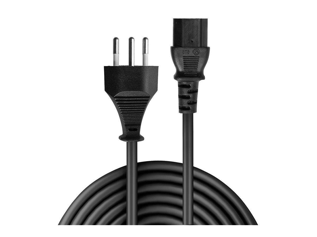 LINDY 5m Swiss IEC-Mains lead