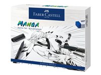Faber-Castell Manga Starter Set Fineliner og trykblyantsæt Sort