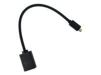 Axiom - Adaptateur HDMI avec Ethernet - 19 pin micro HDMI Type D mâle pour HDMI femelle - 15.24 cm 