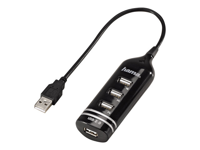 Image of Hama USB 2.0 Hub 1:4 - hub - 4 ports