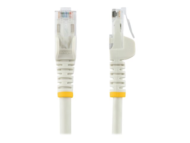 StarTech.com 6ft CAT6 Ethernet Cable, 10 Gigabit Snagless RJ45 650MHz 100W PoE Patch Cord, CAT 6 10GbE UTP Network Cable w/Strain Relief, White, Fluke Tested/Wiring is UL Certified/TIA - Category 6 - 24AWG (N6PATCH6WH)
