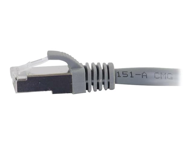 C2G Cat6a Booted Shielded (STP) Network Patch Cable - patch kabel - 2 m - šedá – foto 2