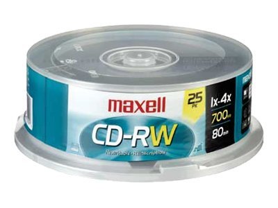 Maxell - 25 x CD-RW - 700 MB (80min) 4x