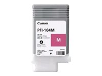 Canon PFI-104 M magenta original ink Product shot Front 76350