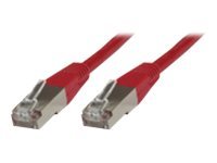 MicroConnect CAT 6 Kabel med folie og kobberfletning (FTP) 10m Netværkskabel Rød