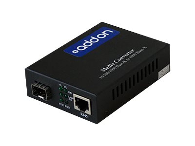 AddOn 1Gbs 1 RJ-45 to 1 SFP Media Converter