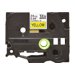 Ruban TZ laminé flexible 24mm Noir/Jaune