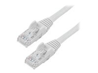 StarTech.com 25ft CAT6 Ethernet Cable, 10 Gigabit Snagless RJ45 650MHz 100W PoE Patch Cord, CAT 6 10GbE UTP Network Cable w/Strain Relief, White, Fluke Tested/Wiring is UL Certified/TIA - Category 6 - 24AWG (N6PATCH25WH)