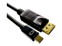 MicroConnect Mini DisplayPort han -> DisplayPort han 1 m Sort