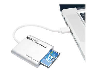 Tripp Lite USB 3.0 SuperSpeed Multi-Drive Memory Card Reader/Writer Aluminum 5Gbps