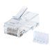 CAT6 RJ45 MODULAR PLUGS UTP- SOLID WIRE 3/PRONG 90