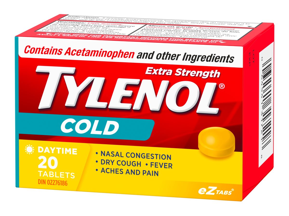 Tylenol* Extra Strength Cold Daytime eZ Tabs - 20's