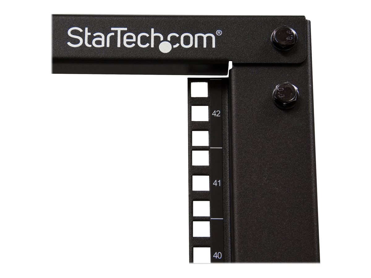 StarTech.com 42U 19" Open Frame Server Rack, 4 Post Adjustable Depth 23-41" Mobile, Free Standing Rolling Network/Computer Equipment Data Rack, Dell PowerEdge, HP ProLiant ThinkServer - Adjustable Server Rack (4POSTRACK42) - rozvaděč stojanový - 42U – foto 5