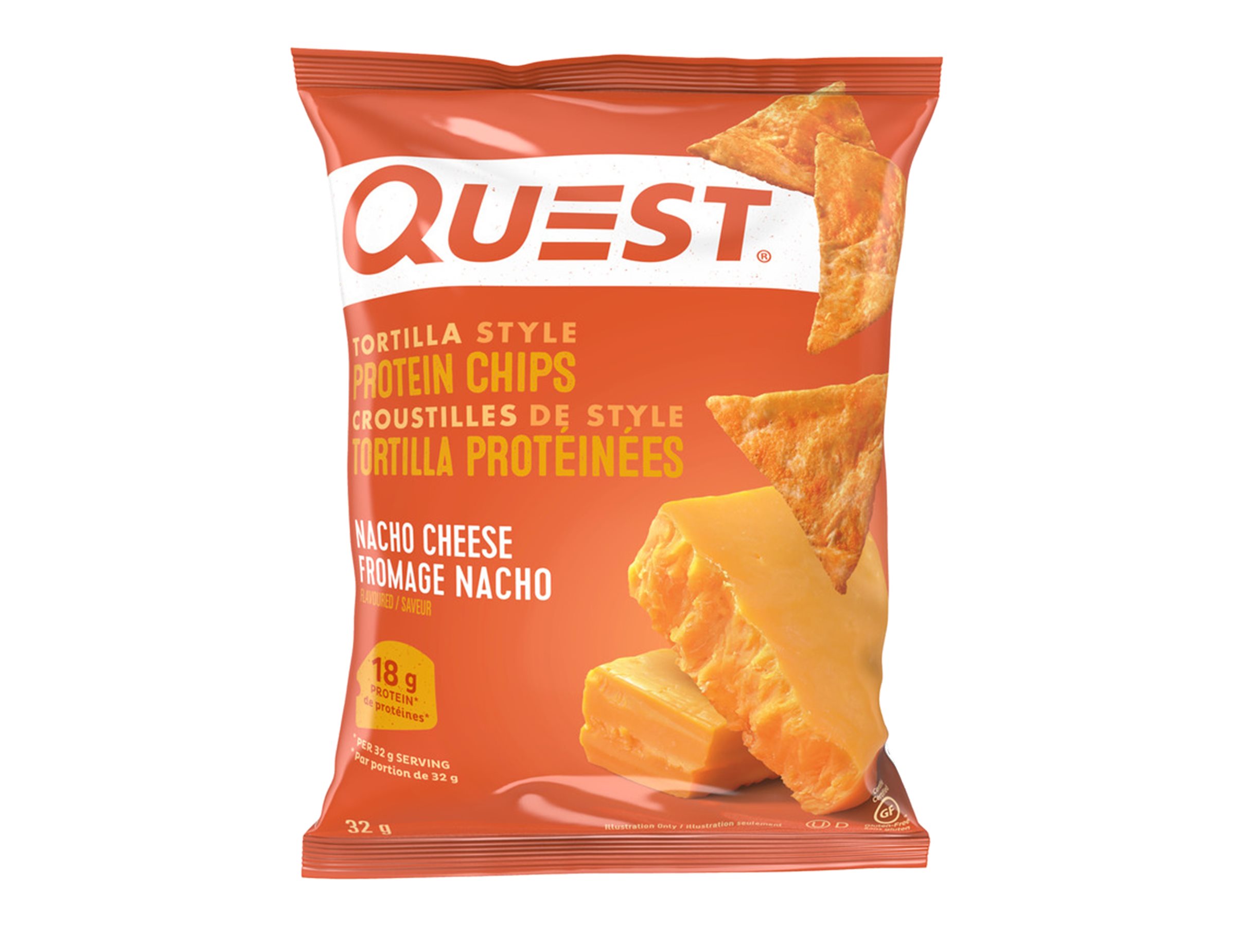 Quest Tortilla Style Protein Chips - Nacho Cheese - 32g