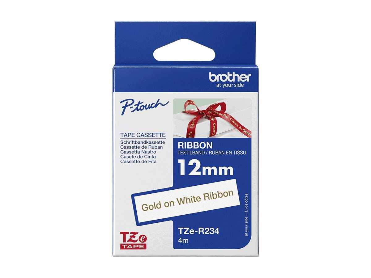 Brother TZe-R234 ribbon tape 1 cassette(s) Roll (1.2 cm x 4 Usage / lifestyle Front 72725