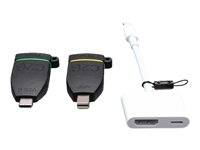 C2G Universal 4K HDMI Adapter Ring with Color Coded Mini DisplayPort, USB-C, and Lightning