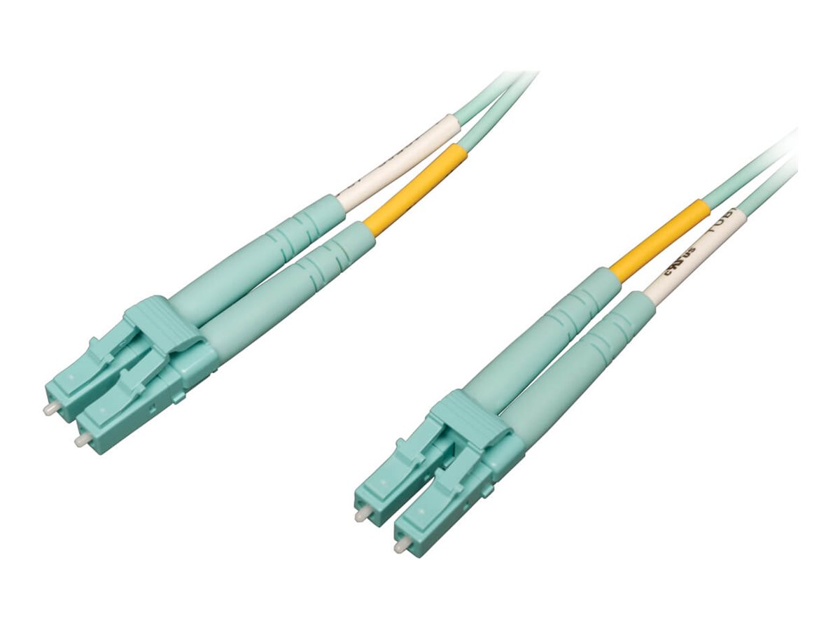 Tripp Lite 20M 10Gb/100Gb Duplex Multimode LC/LC OM4 Aqua Fiber Patch Cable 20 Meters