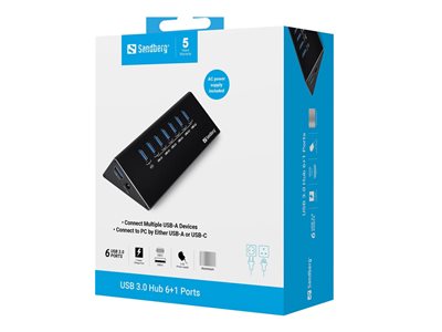 SANDBERG USB 3.0 Hub 7 ports