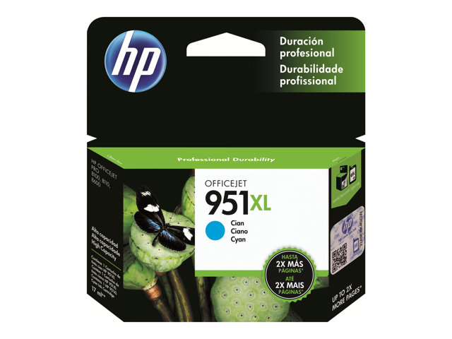 Image of HP 951XL - High Yield - cyan - original - Officejet - ink cartridge