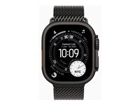 Apple Watch Ultra 3 - black titanium - Yes smart watch with milanese loop - black - 64 GB