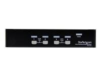 Startech 4 Port Professional VGA USB KVM Switch with Hub - 1U Rack-mountable KVM Switch (SV431USB) - KVM switch - 4 ports