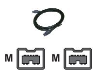 WiebeTech Cable-10 IEEE 1394 cable FireWire 800 (M) to FireWire 800 (M) 6.6 ft black