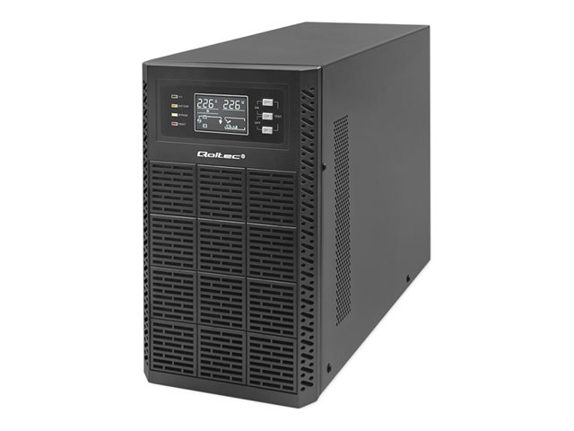 Zasilacz awaryjny UPS Qoltec 3kVA | 3000W | Power Factor 1.0 | LCD | EPO | USB | On-line