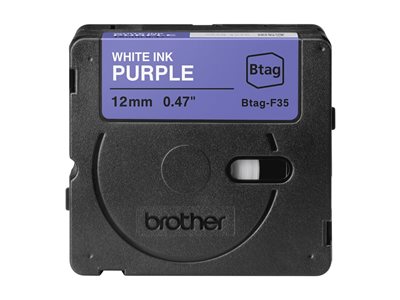 BROTHER 12MM White on Purple BTAGF35, BROTHER BTAGF35 BTAGF35 (BILD2)