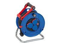 brennenstuhl Garant IP44 cable reel 25m H07RN-F 3G1,5 Forlængelsesspole 3-stik Sort Blå Rød Sølv 25m