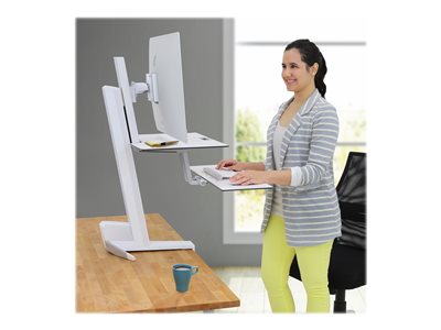 Ergotron WorkFit-S Single HD Workstation with Worksurface Standing Desk