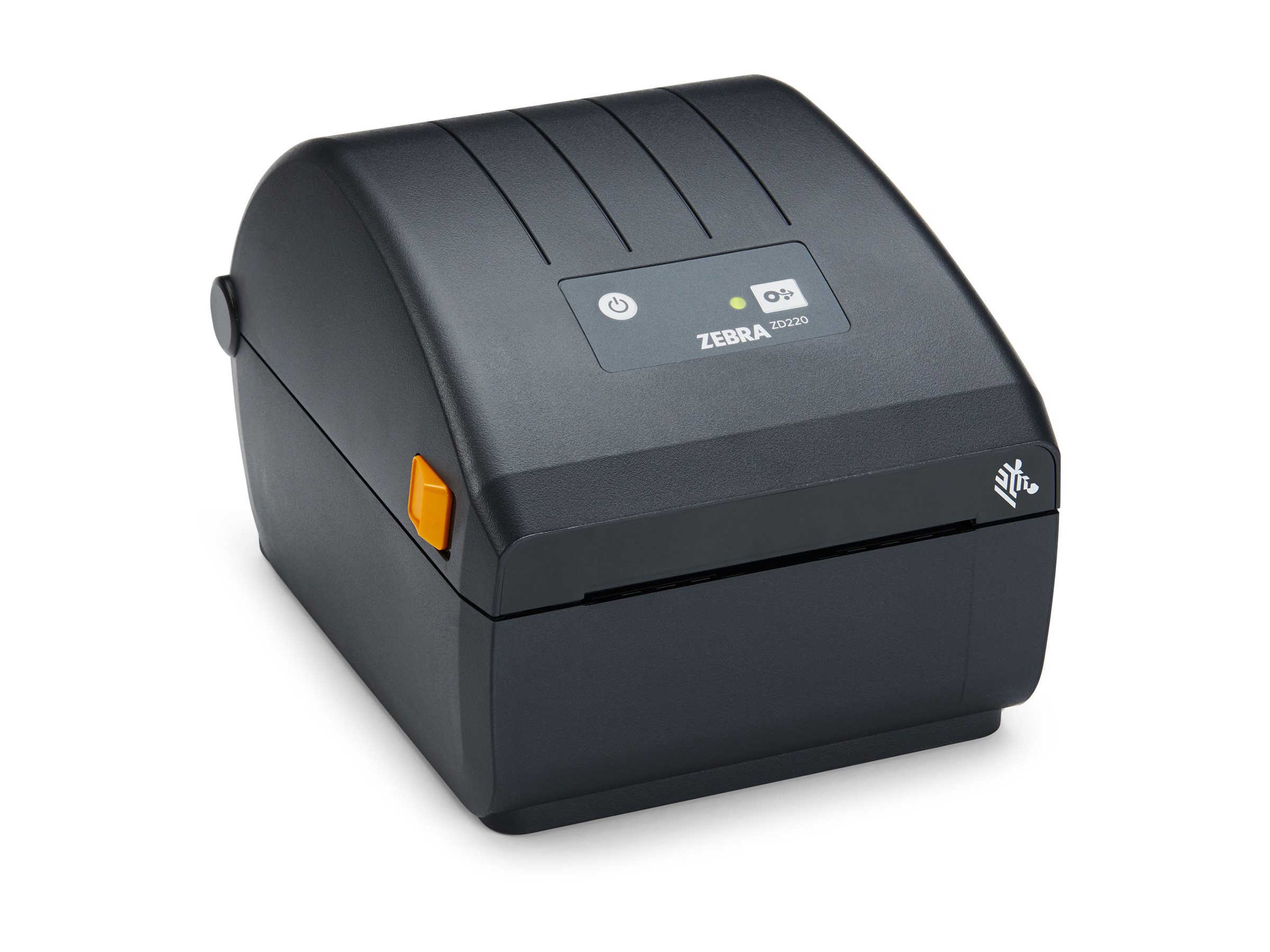 Zebra ZD230 label printer B/W direct Product shot Front 79950